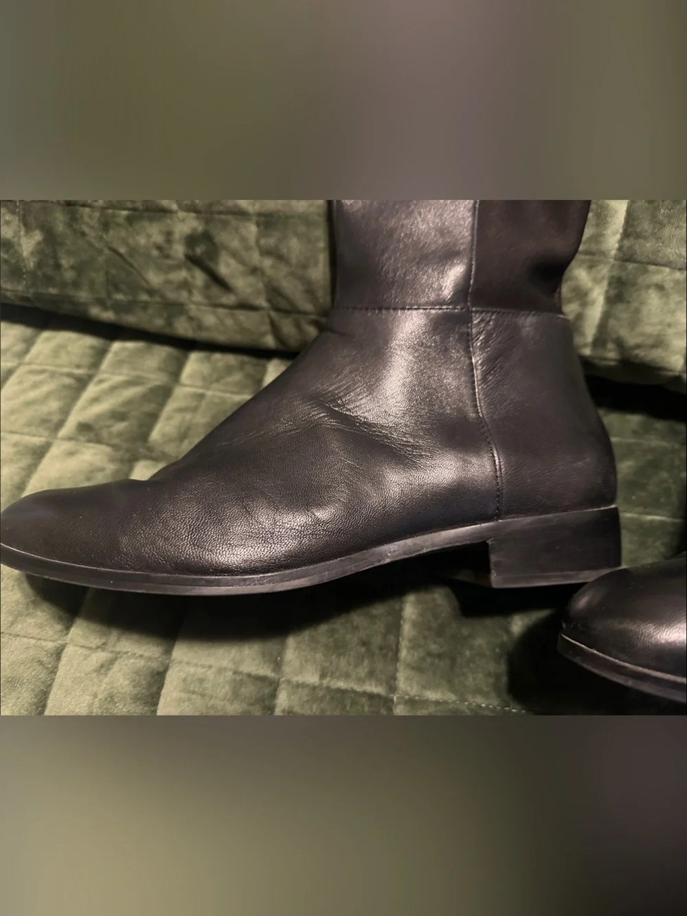 Michael Kors Black Leather & Stretch Over-the-Knee Boots